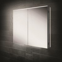 Double Door Mirrored Bathroom Cabinet with lights 800 x 700mm -hib. Ether 80