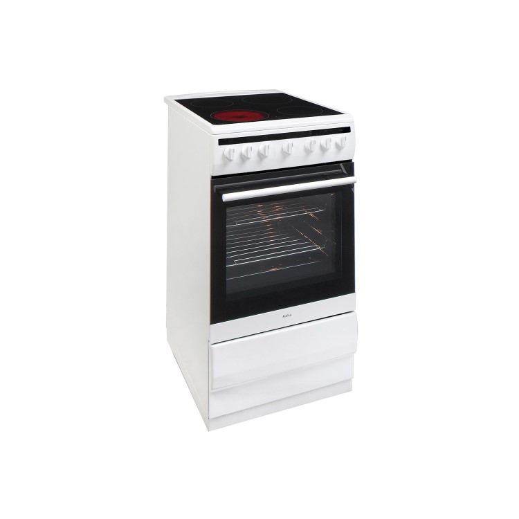 Amica 508CE2MSW 508CE2MSW 508CE2MSW 50cm Single Oven Electric Cooker With Ceramic Hob - White