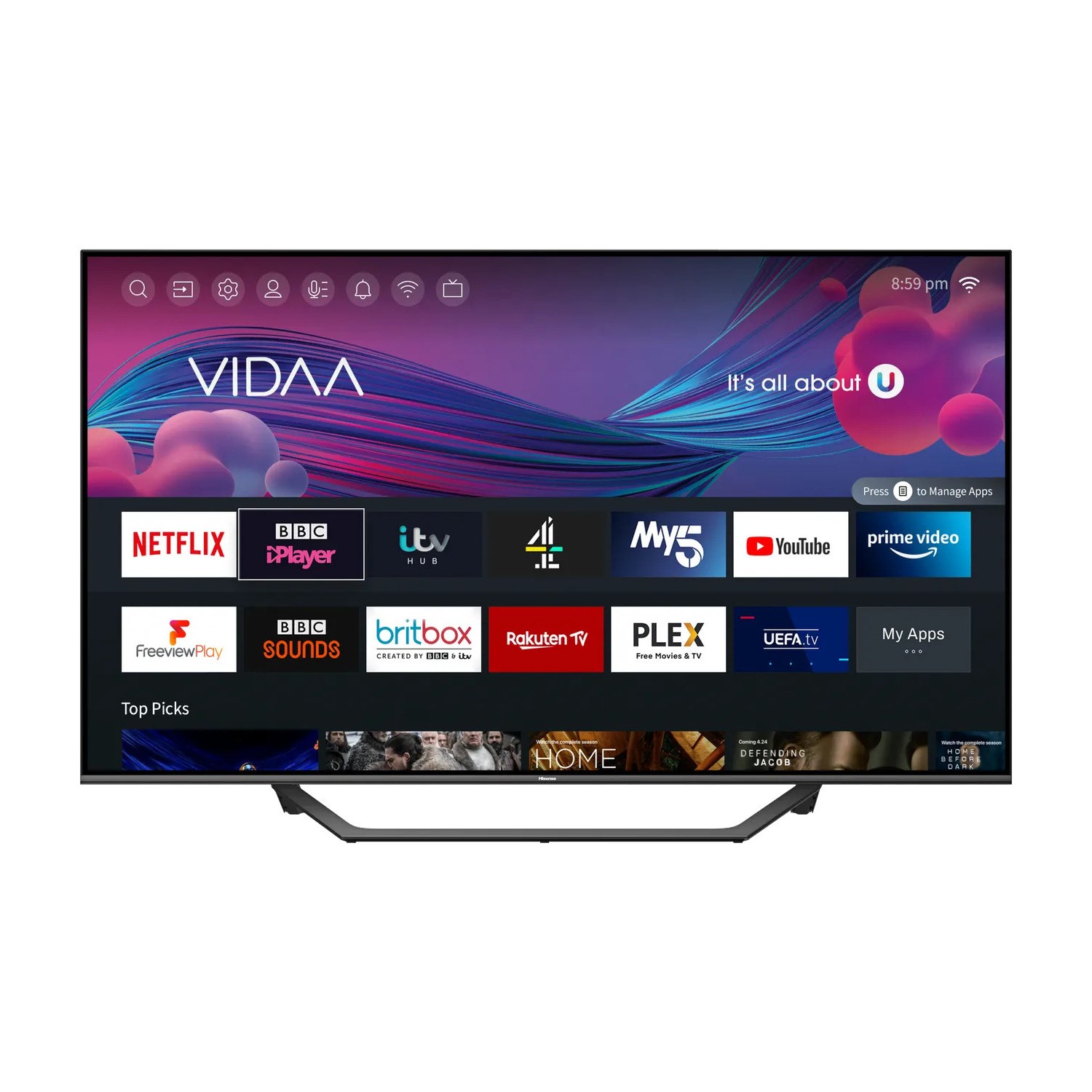 Hisense A7G 50 Inch QLED 4K HDR Smart TV