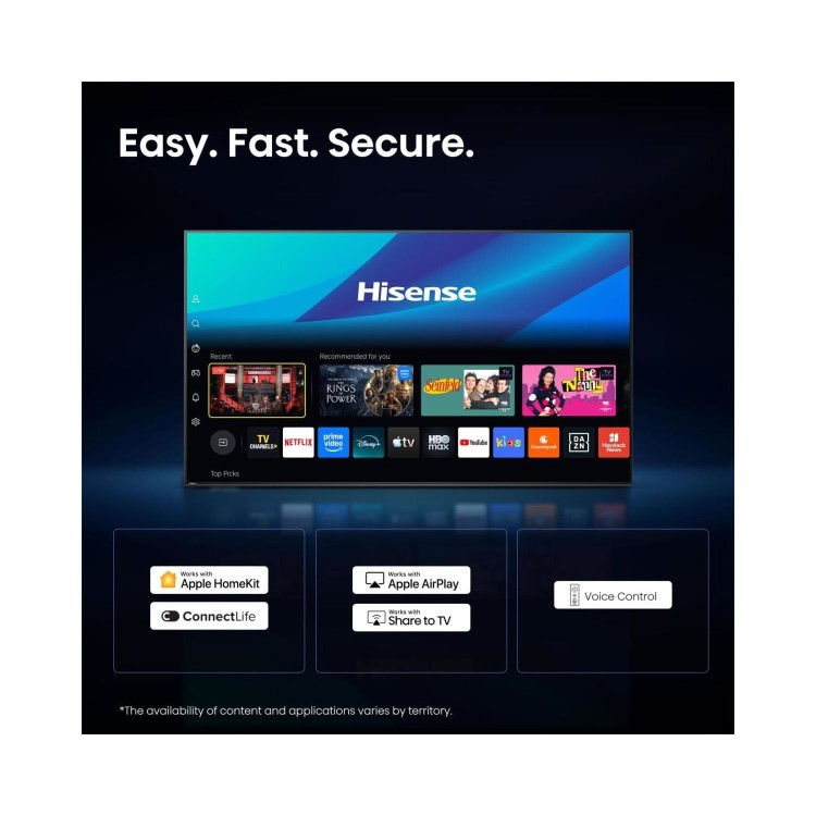 Hisense 50E7STUK PRO 50 Inch 4K QLED Smart TV – Ultra HD 144Hz HDR Freely & Dolby Vision