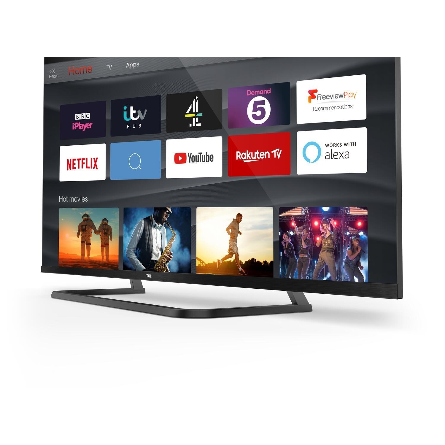 Tcl 50 Inch Ultra Slim 4k Uhd Tv With Hdr Pro And Freeview Tv 50ep668 Ebay