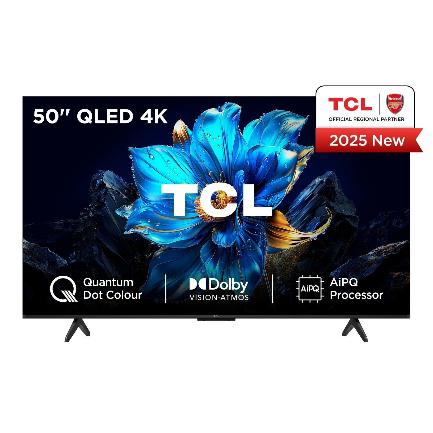 TCL 50P7K-UK 50-Inch QLED 4K HDR Smart TV  Dolby Vision HDR10+ & Google TV