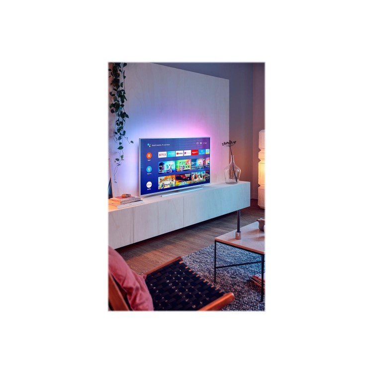 Refurbished PHILIPS Ambilight 50PUS7334/12 50" Smart 4K Ultra HD HDR LED TV with Google Assistant