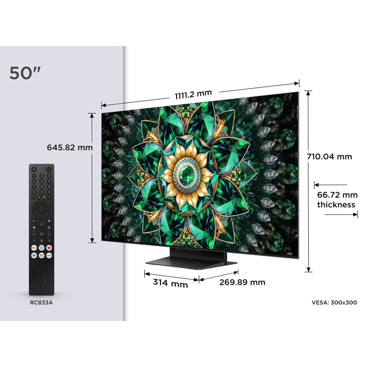 TCL Q7C 50 inch 4K QD-Mini LED Ultra HD Smart TV