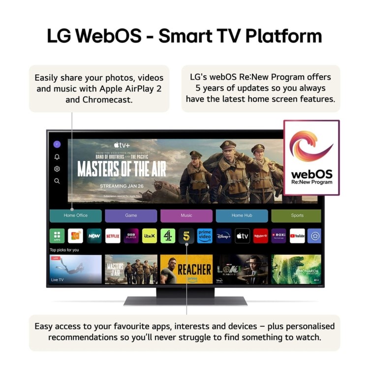 LG QNED87 65 inch Smart 4K Ultra HD LED TV