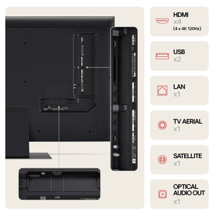 LG QNED87 65 inch Smart 4K Ultra HD LED TV