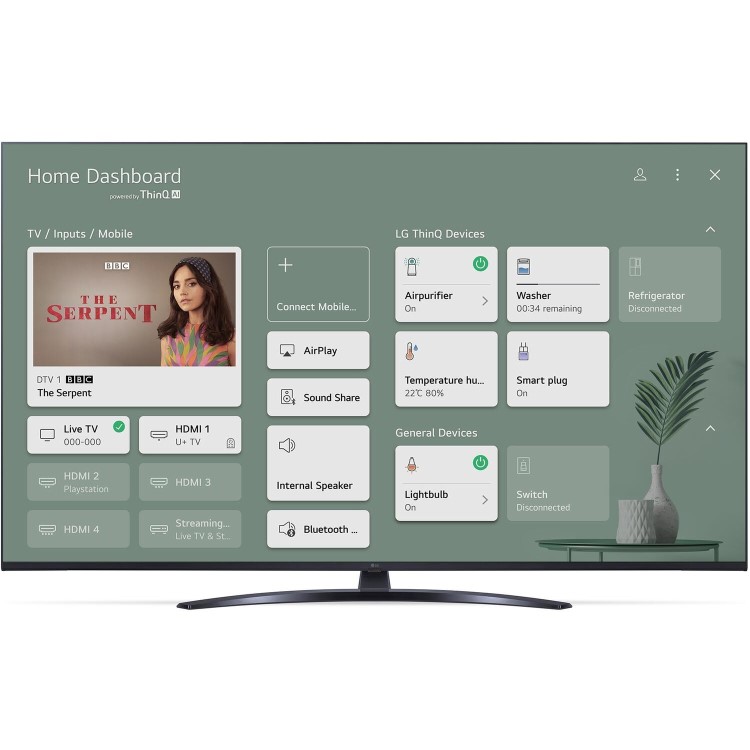 Refurbished LG 50" 8100 Series 4K Ultra HD with HDR10 LED Freesat HD Smart TV