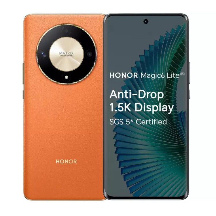 Honor Magic6 Lite 5G 256GB Smartphone - Sunrise Orange