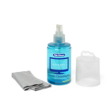 TECHLINK Screen Cleaning Kit Antibacterial for all screens and antimicrobial wipe