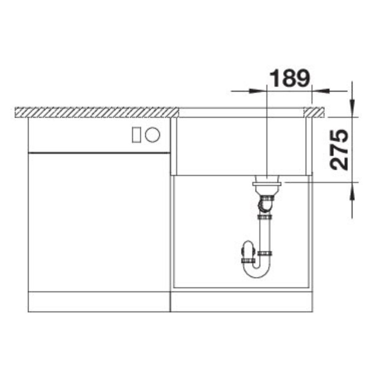 Blanco Single Bowl Undermount Belfast Crystal White Kitchen Sink