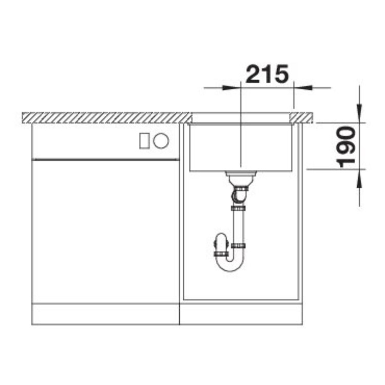 Blanco Rotan 400-U Single Bowl Undermount White Kitchen Sink