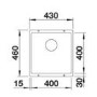 Blanco Rotan 400-U Single Bowl Undermount White Kitchen Sink