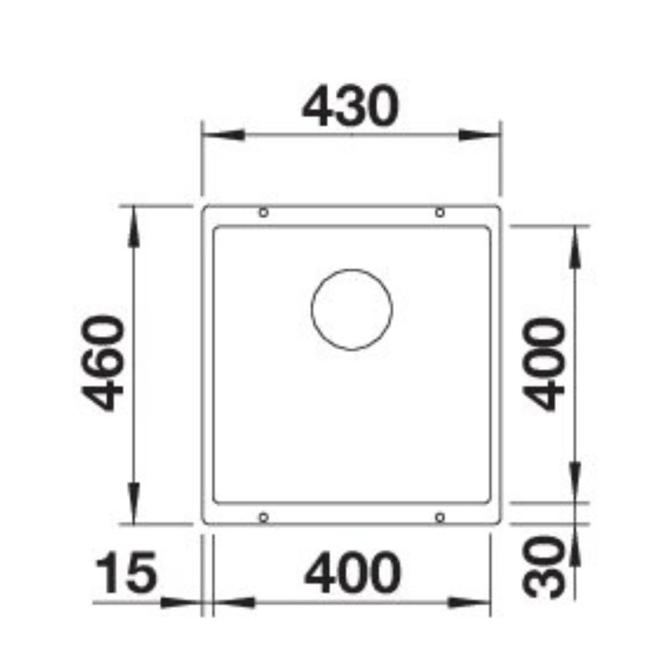 Blanco Rotan 400-U Single Bowl Undermount White Kitchen Sink