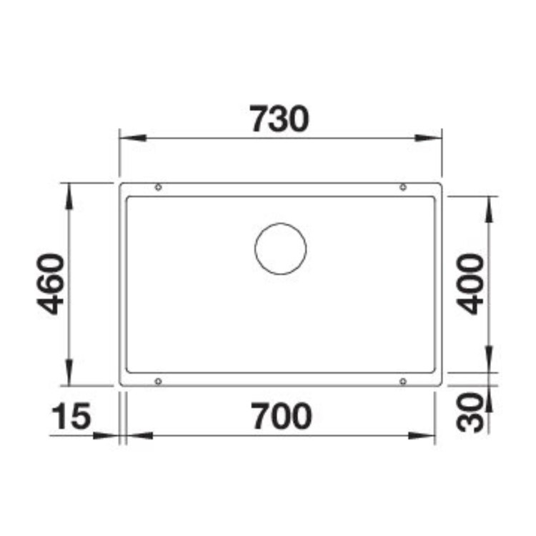 Blanco Rotan 700-U Single Bowl Undermount Anthracite Kitchen Sink