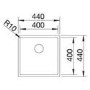 Blanco Claron 400-U Single Bowl Undermount Stainless Steel Kitchen Sink