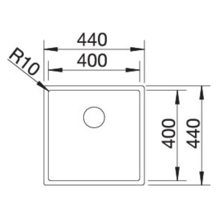 Blanco Claron 400-U Single Bowl Undermount Stainless Steel Kitchen Sink