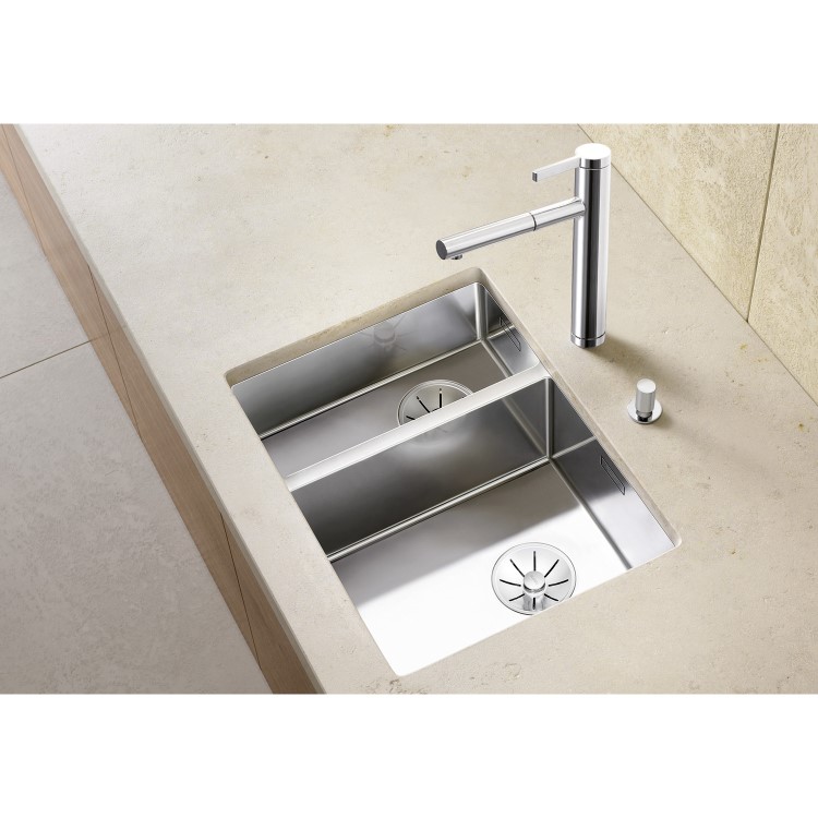 Blanco CLARON 340/180-U 1.5 Bowl Undermount Stainless Steel Kitchen Sink
