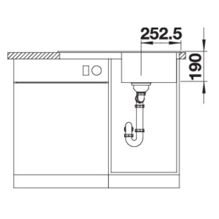 Blanco Legra 45 S Single Bowl Inset Composite Anthracite Kitchen Sink