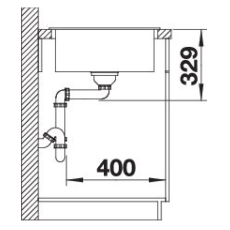 Blanco Legra 45 S Single Bowl Inset Composite Anthracite Kitchen Sink