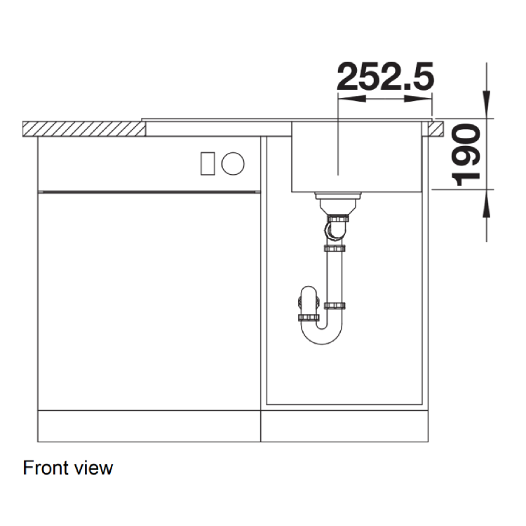 Blanco Legra 45-S Single Bowl Inset White Composite White Kitchen Sink