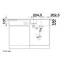 Blanco Legra 45-S 1.5 Bowl Inset White Composite Kitchen Sink