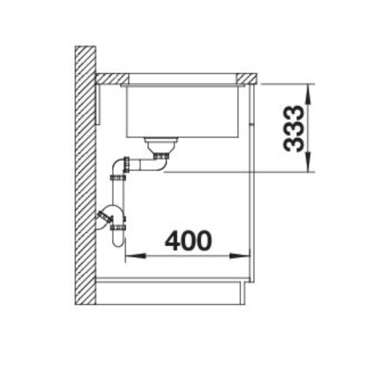 Blanco Rotan 500-U Single Bowl Undermount Composite Anthracite Kitchen Sink