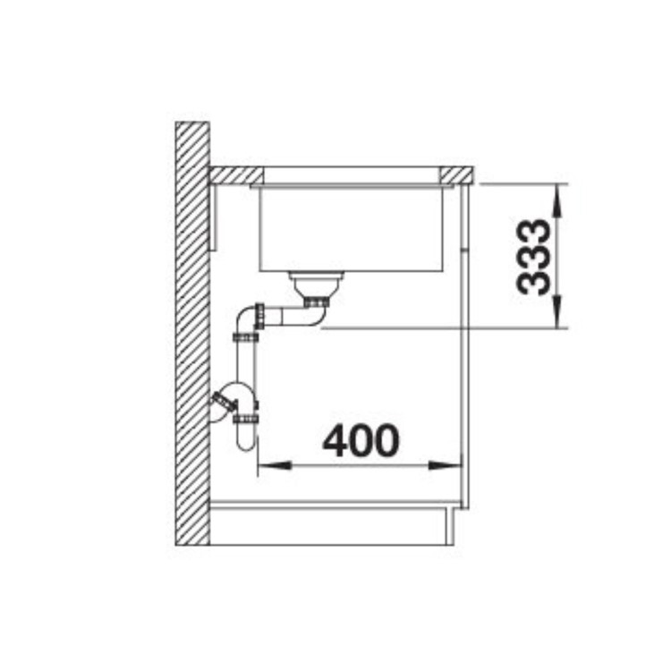 Blanco Rotan 500-U Single Bowl Undermount Composite White Kitchen Sink