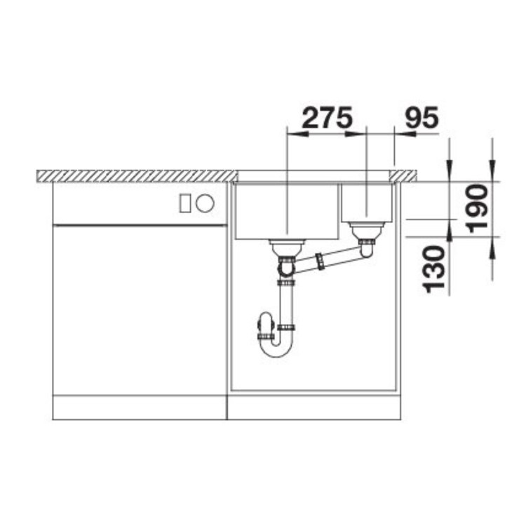 Blanco Rotan 340/160-U 1.5 Bowl Undermount Composite Anthracite Kitchen Sink