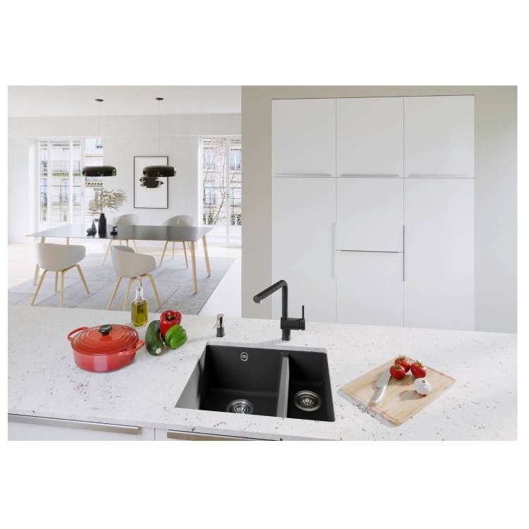 Blanco Rotan 340/160-U 1.5 Bowl Undermount Composite White Kitchen Sink