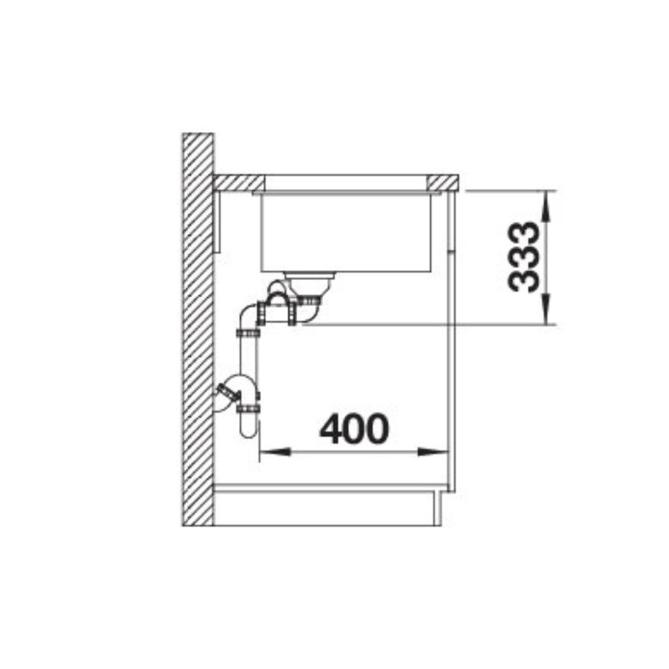 Blanco Rotan 340/160-U 1.5 Bowl Undermount Composite White Kitchen Sink