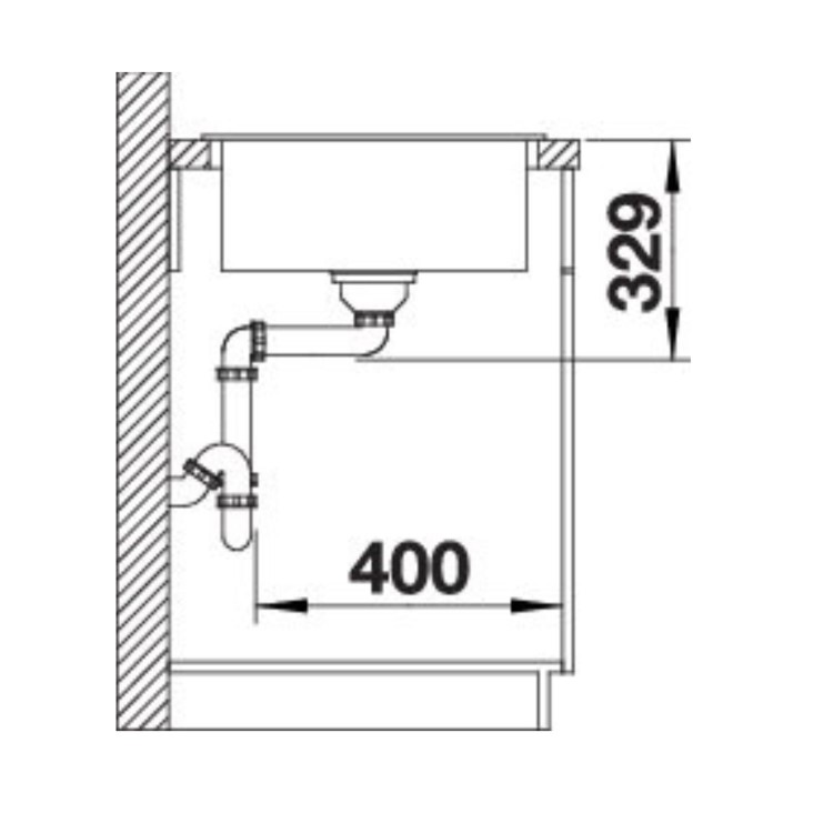 Blanco Legra XL 6 S Single Bowl Inset Composite Anthracite Kitchen Sink