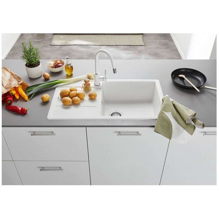 Blanco Legra XL 6 S Single Bowl Inset Composite White Kitchen Sink