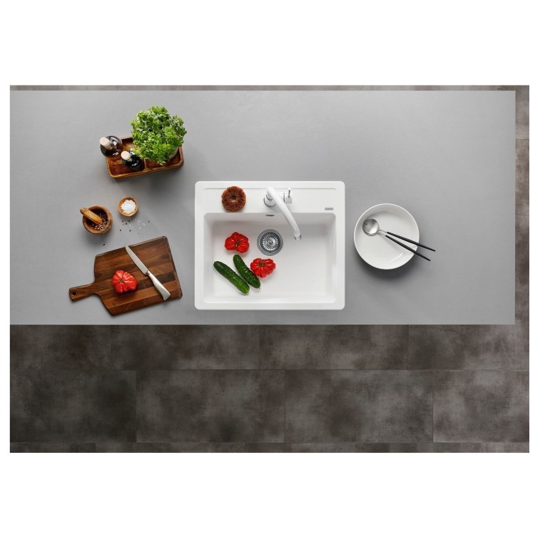 Blanco Legra 6 Single Bowl Inset Composite White Kitchen Sink