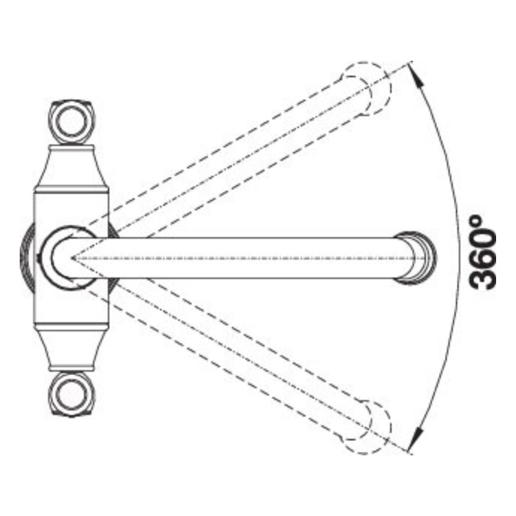 Blanco Vicus Dual Lever Kitchen Mixer Tap - Chrome