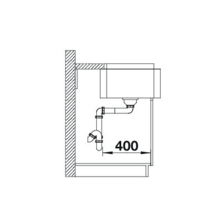 Blanco Villae Farmhouse Single Bowl Undermount Ceramic White Kitchen Sink