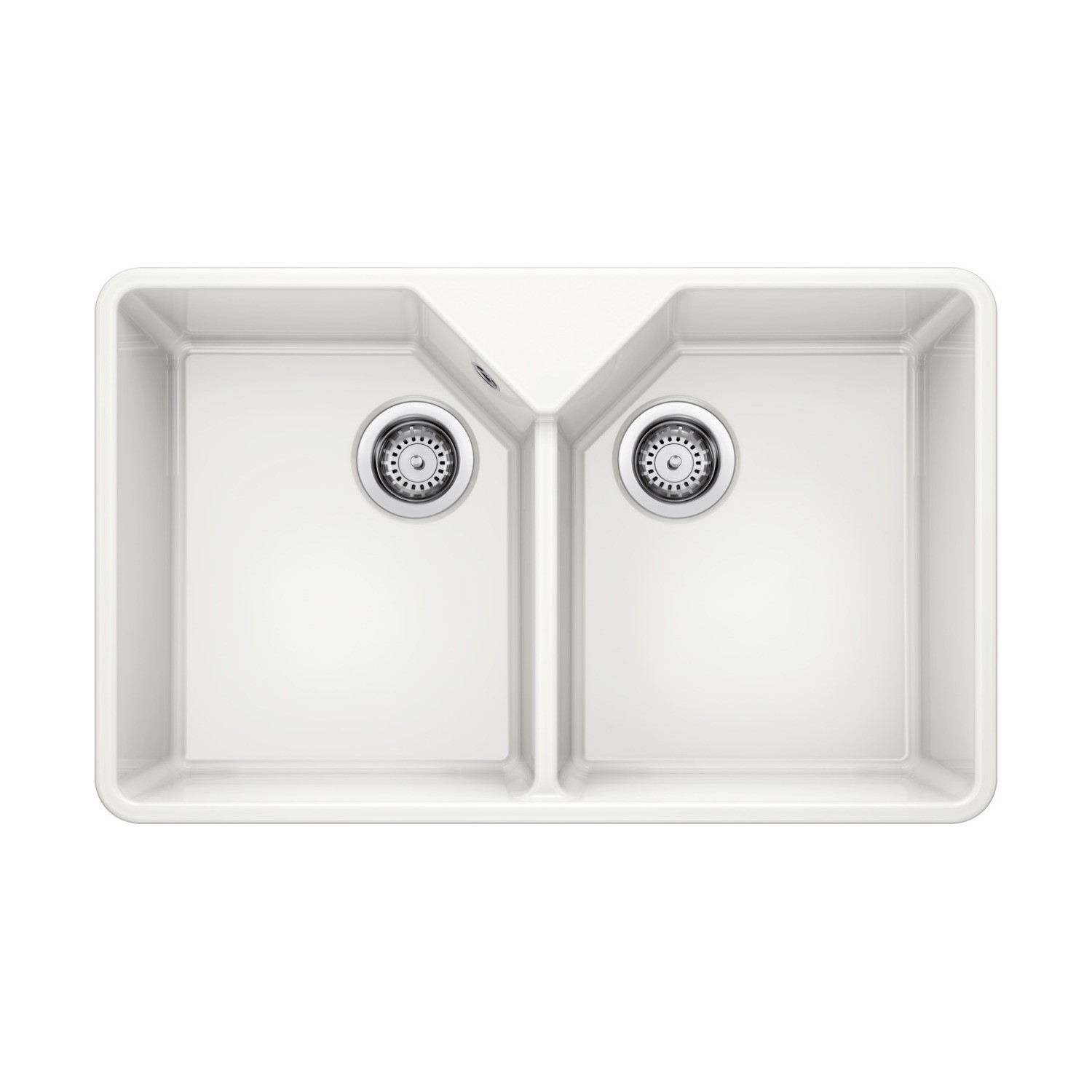 Blanco Villae Farmhouse Dual Bowl Undermount Ceramic Kitchen Sink  525164
