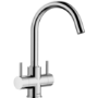 Blanco Camia Dual Lever Kitchen Tap - Chrome
