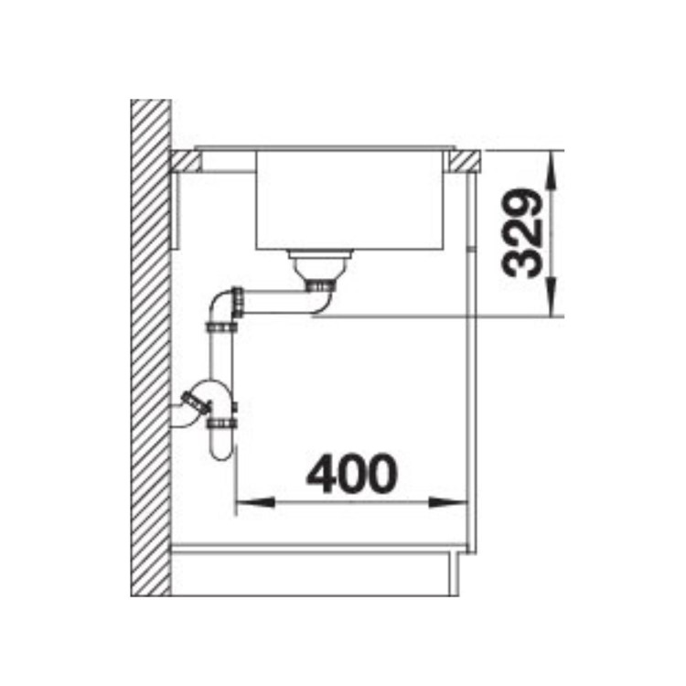 Blanco Legra 6 Single Bowl Inset Composite Black Kitchen Sink