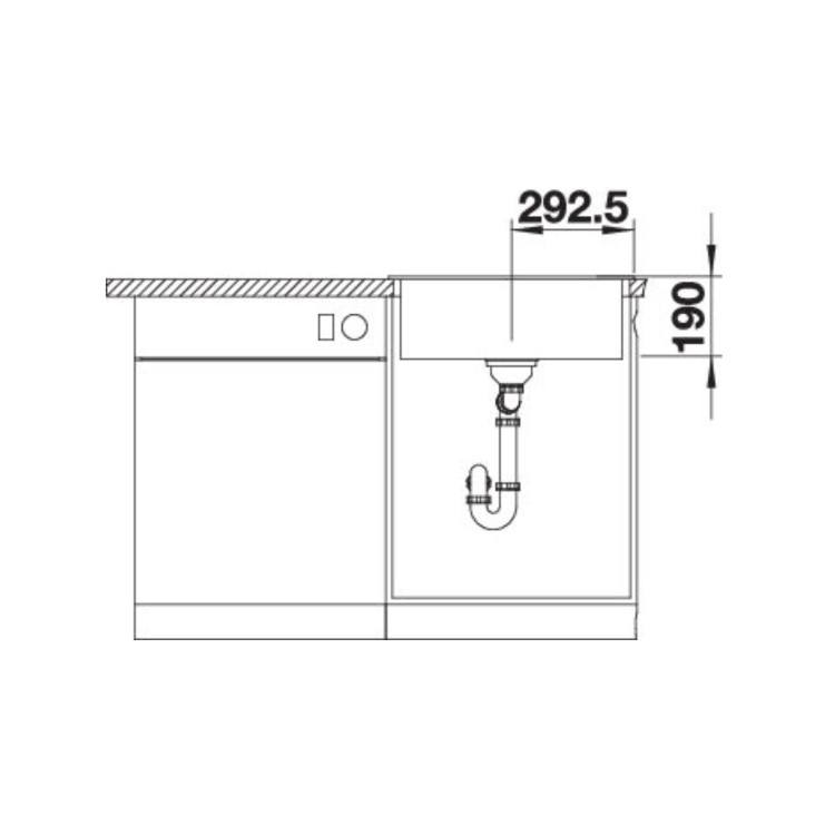 Blanco Legra 6 Single Bowl Inset Composite Black Kitchen Sink