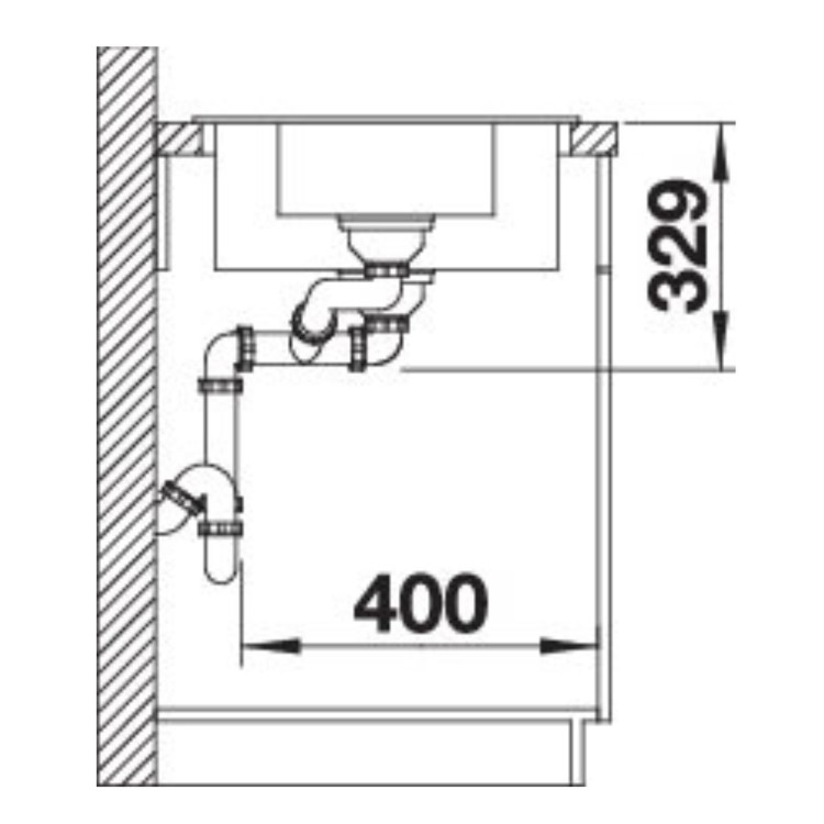 Blanco Legra 6 S 1.5 Bowl Inset Composite Black Kitchen Sink