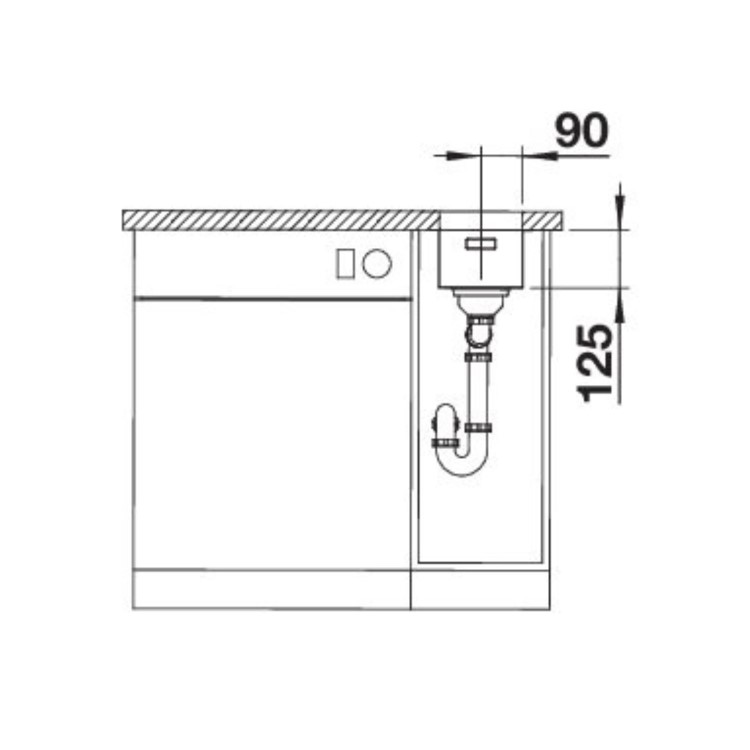 Blanco Solis 180-U Single Bowl Undermount Stainless Steel Kitchen Sink