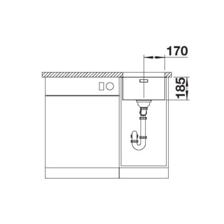 Blanco Solis 340-U Single Bowl Undermount Stainless Steel Kitchen Sink