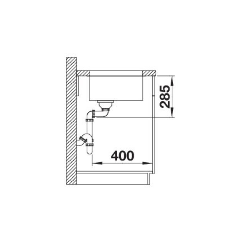 Blanco Solis 340-U Single Bowl Undermount Stainless Steel Kitchen Sink