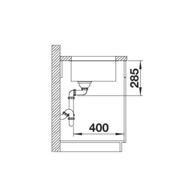 Blanco Solis 400-U Single Bowl Undermount Stainless Steel Kitchen Sink