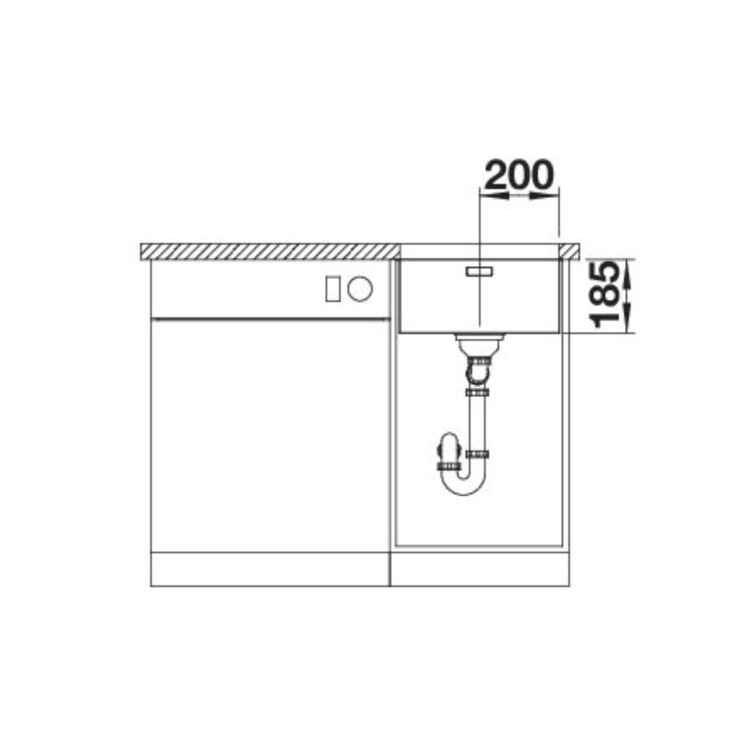 Blanco Solis 400-U Single Bowl Undermount Stainless Steel Kitchen Sink