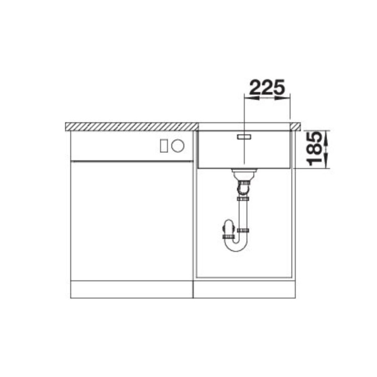 Blanco Solis 450-U Single Bowl Undermount Stainless Steel Kitchen Sink