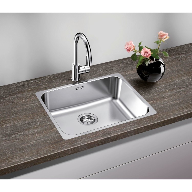 Blanco Supra 500-IFR12 Single Bowl Inset Stainless Steel Kitchen Sink