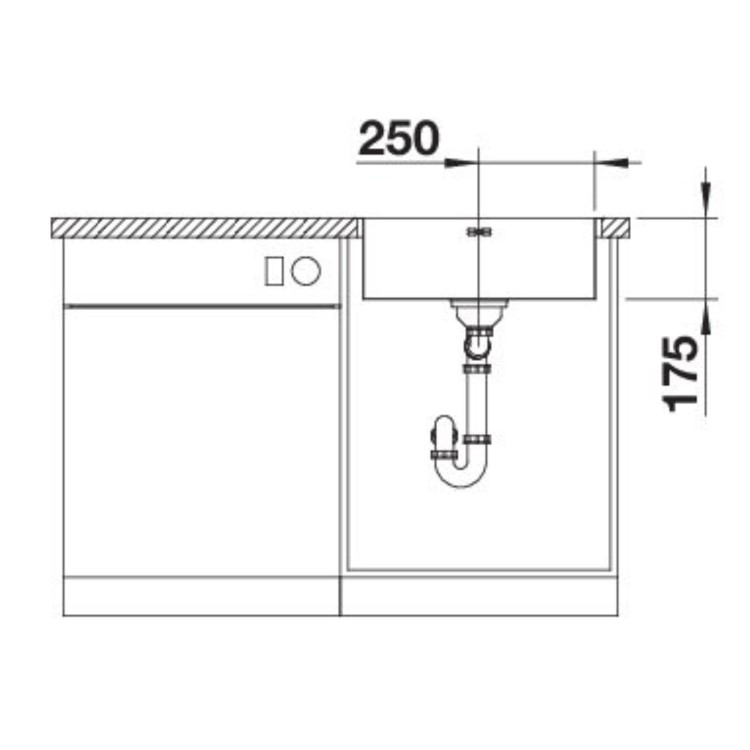 Blanco Supra 500-IFR12 Single Bowl Inset Stainless Steel Kitchen Sink