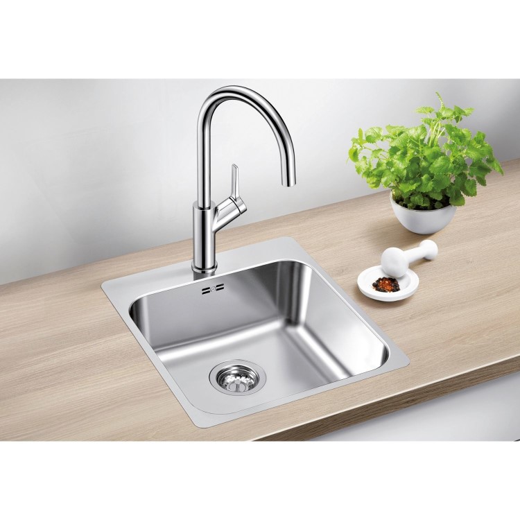 Blanco Supra 400-IF/A R12 Single Bowl Undermount Stainless Steel Kitchen Sink