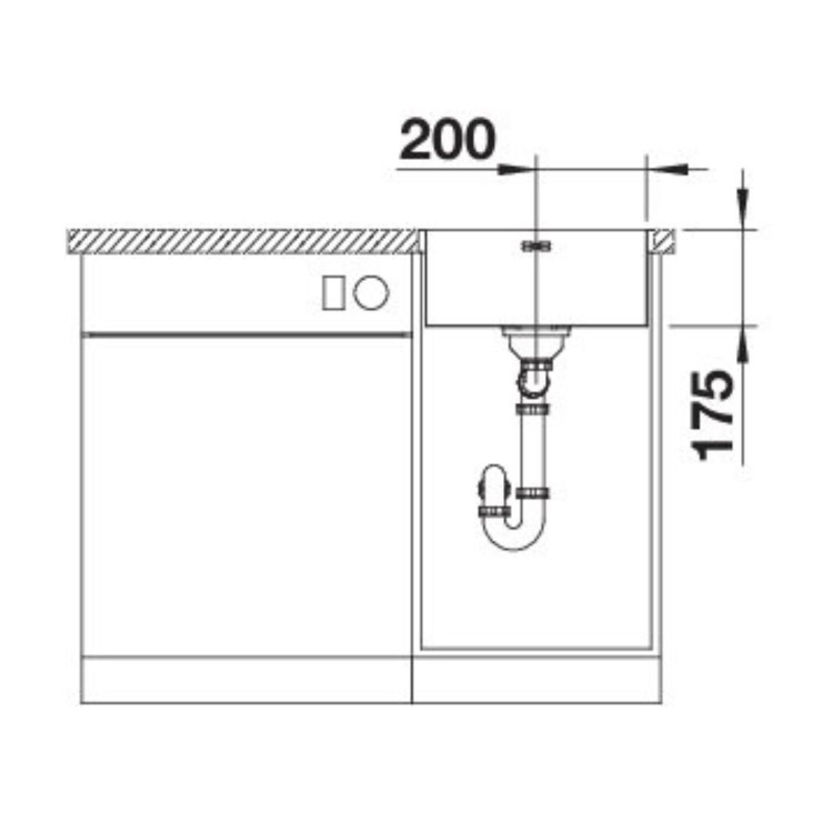Blanco Supra 400-IF/A R12 Single Bowl Undermount Stainless Steel Kitchen Sink